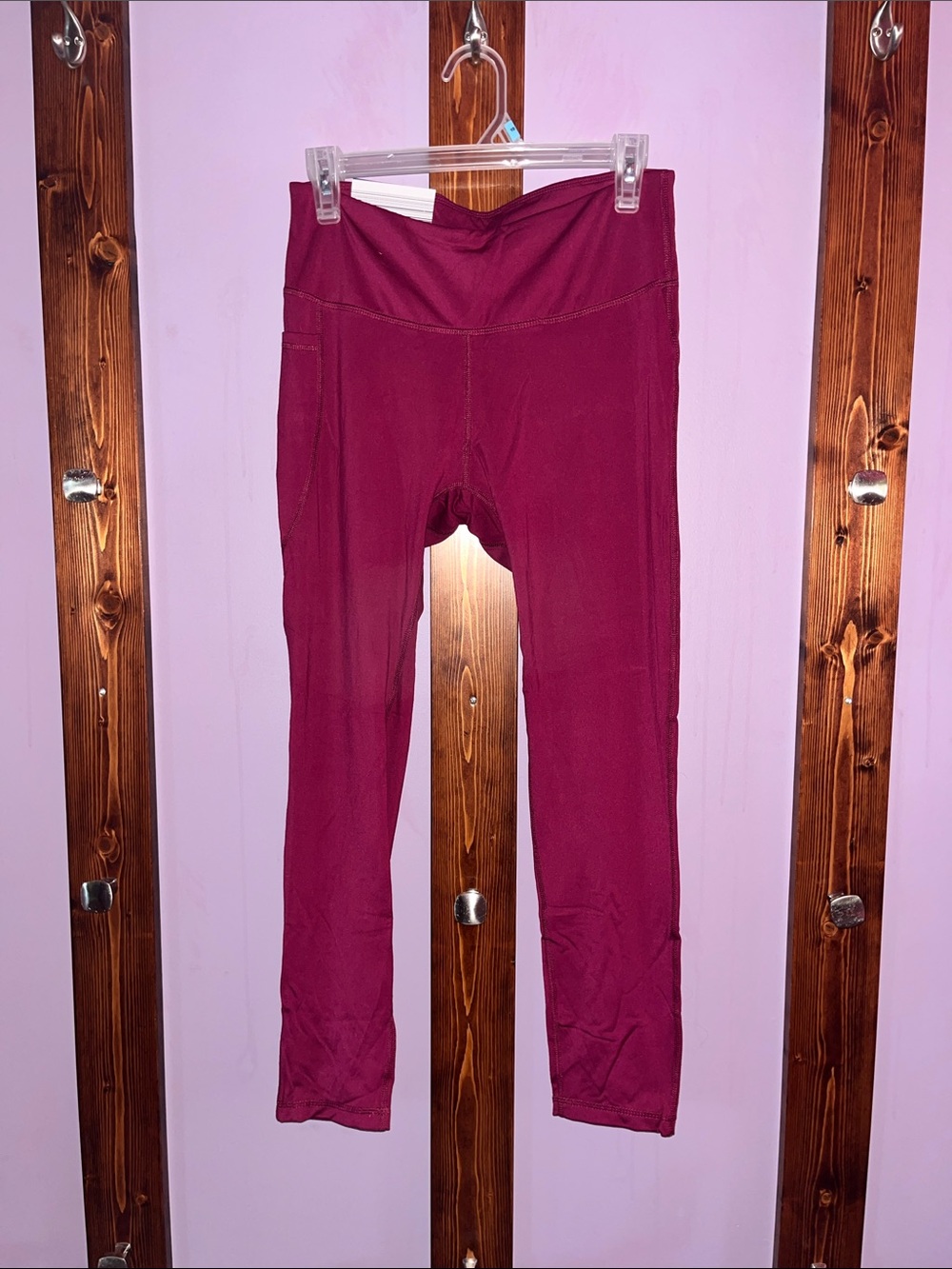 🆕 Crane ankle length Yoga Leggings in burgundy